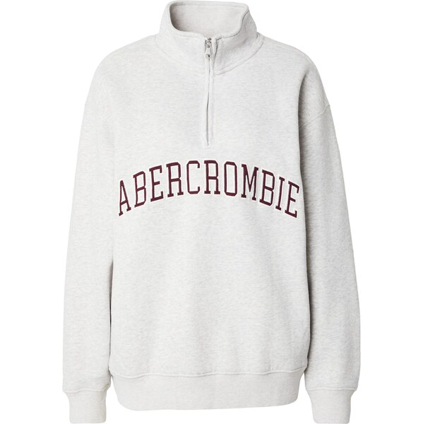 Abercrombie & Fitch Mikina sivá / bordová 66308811