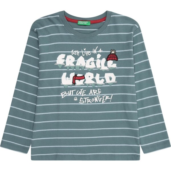 UNITED COLORS OF BENETTON Tričko opálová / modrosivá / tmavočervená / 66308833