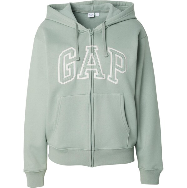 GAP Tepláková bunda HERITAGE mätová / biela 66308877