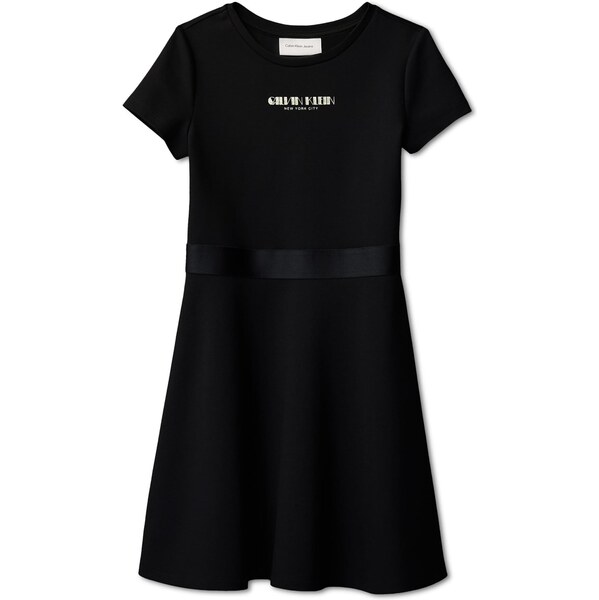 Calvin Klein Jeans Šaty svetlobéžová / čierna 66308938