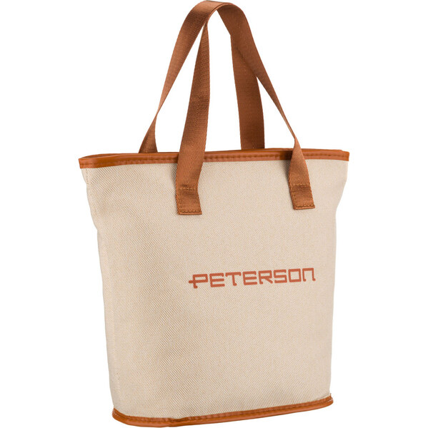 Peterson Béžovo-hnedá kozmetická taštička so zipsom 66306809