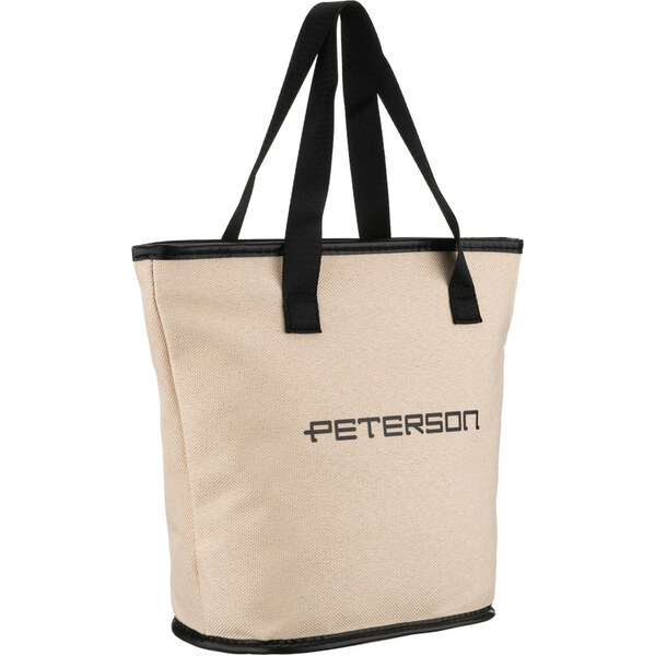 Peterson Béžovo-čierna kozmetická taštička so zipsom a rukoväťami 66306808