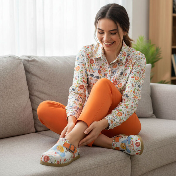 Dámske anatomické biele šľapky Dr. Klompa Chef 66312688