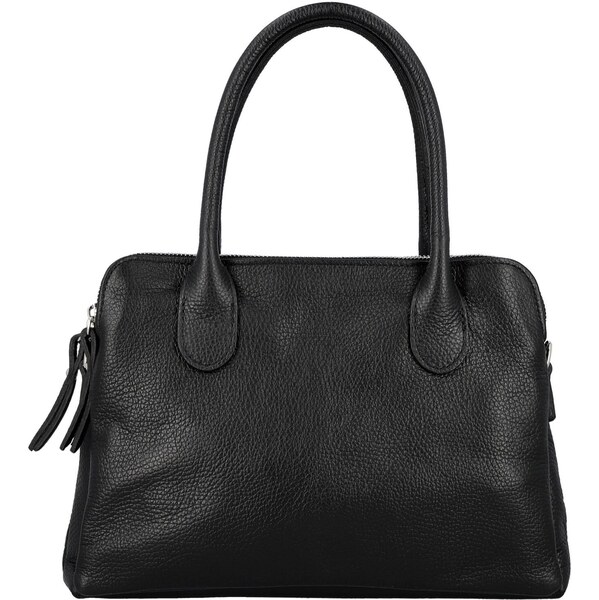 Dámska kožená kabelka na rameno čierna - Delami Vera Pelle Tyra čierna 66436765