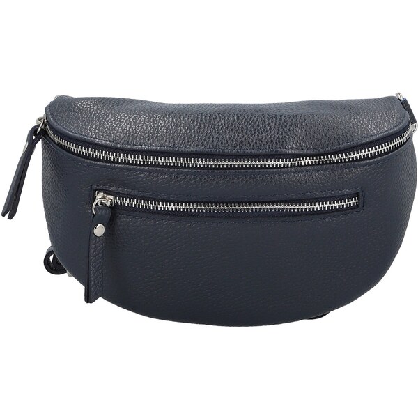 Dámska kožená ľadvinka tmavo modrá - Delami Vera Pelle Lila tmavo 66363486