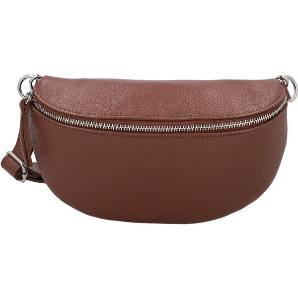 Dámska kožená ľadvinka hnedá - Delami Vera Pelle Gianni hnedá 66363480