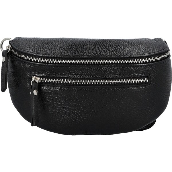 Dámska kožená ľadvinka čierna - Delami Vera Pelle Lila čierna 66363485