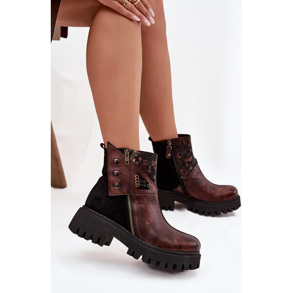 Kožené členkové topánky Maciejka 66471377