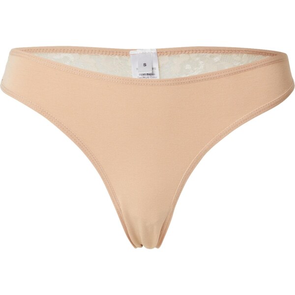 Trendyol Tangá kapučíno / čierna / biela 65373055