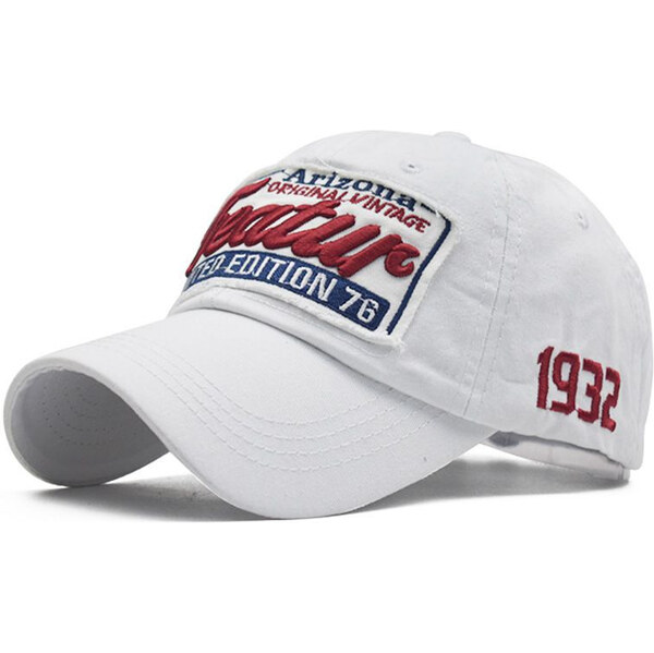 EDIKO Čiapka so šiltom Bavlnená Šiltovka Featur Biela 65229350