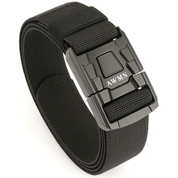 Lifestyle Nylonový opasok s kovovou prackou Fabrin Čierny 65230517