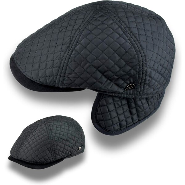 Krumlovanka Pánska nepremokavá čierna bekovka s klapkami na uši - 66321039