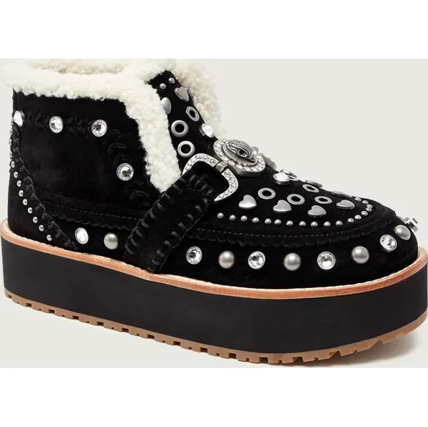 Kurt Geiger Snehule MANSION | semiš | shearling 66321730