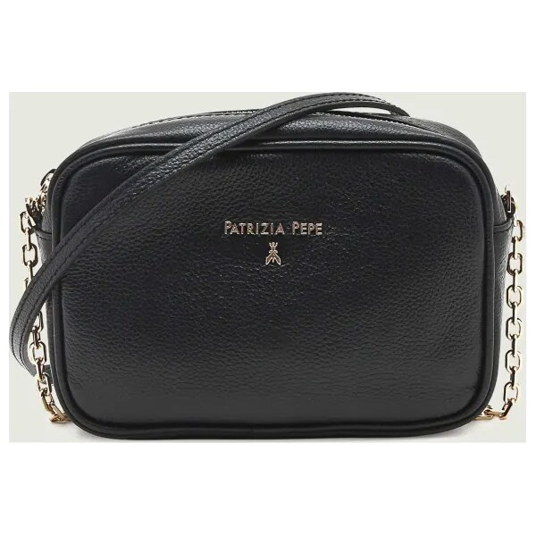 Patrizia Pepe Kožená crossbody kabelka 33899386