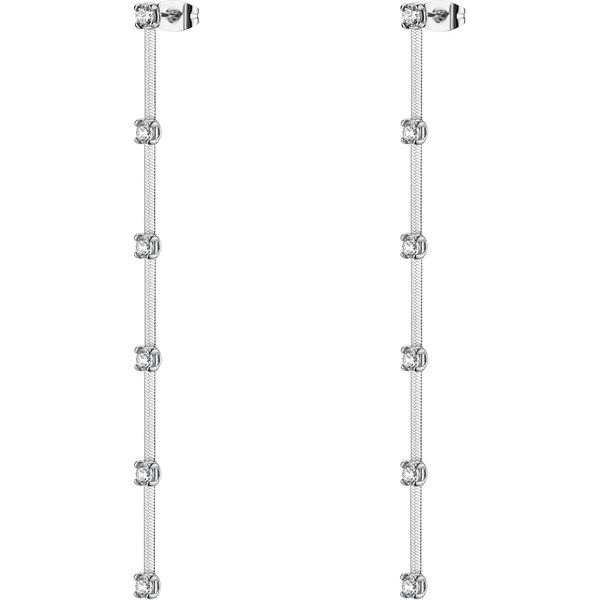 Brosway Dlhé oceľové náušnice s čírymi zirkónmi Dreaming BIG25 66579517