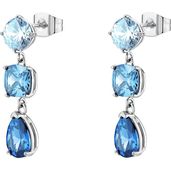 Brosway Trblietavé visiace náušnice s modrými zirkónmi Dreaming BIG22 66584842