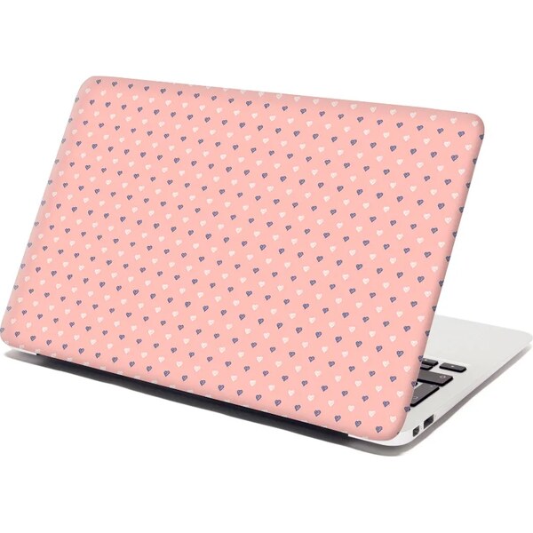 Sablio Samolepka na notebook Srdiečka na ružovej 65099881