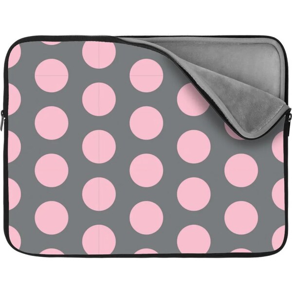 Sablio Obal na notebook Veľké ružové bodky 65426960