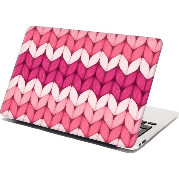 Sablio Samolepka na notebook Striedajúce ružové pletenie 65099999
