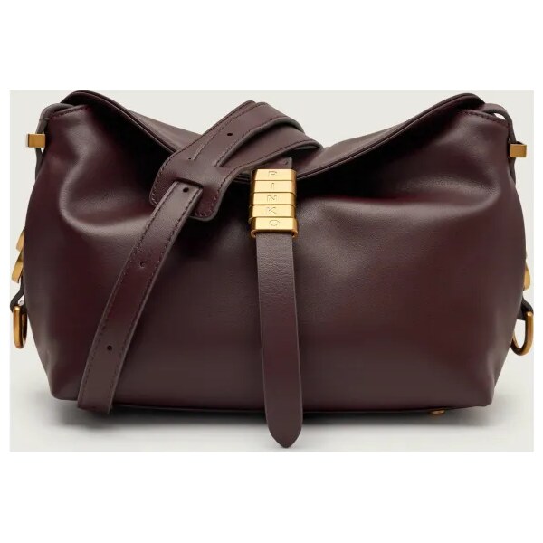 Pinko Kožená kabelka na rameno SADDLE MINI 66321723