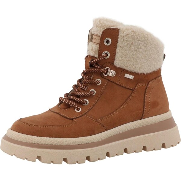 TOM TAILOR Šnurovacie členkové čižmy hnedá 66330335