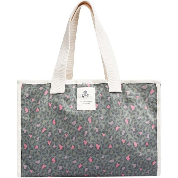 Scalpers Shopper kaki / ružová / biela 66330441