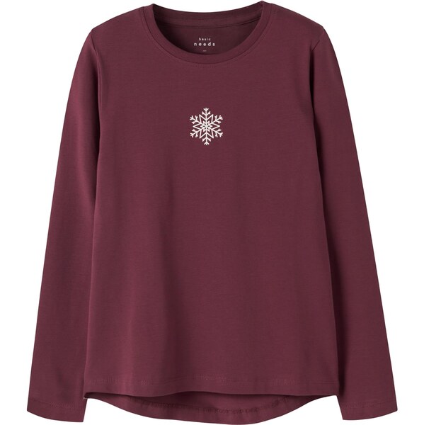 NAME IT Tričko NKFVIX burgundská / biela 66330478