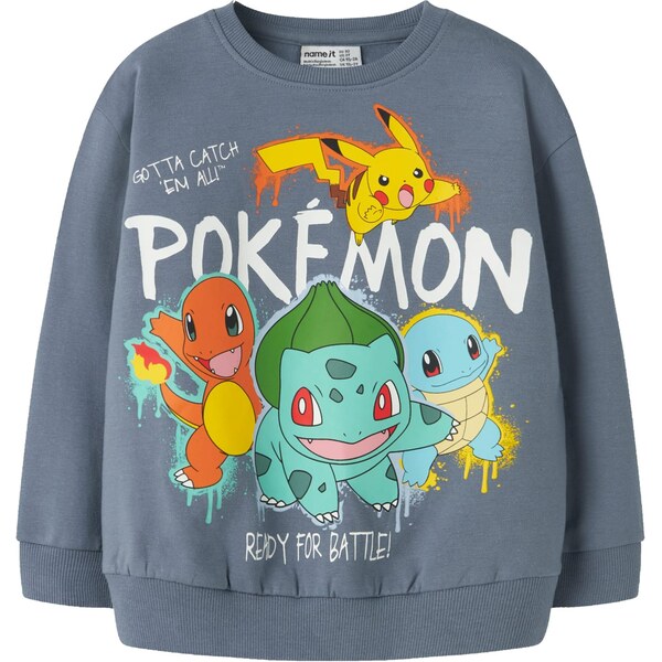 NAME IT Mikina NMMNOA POKEMON modrosivá / žltá / oranžová / biela 66330500