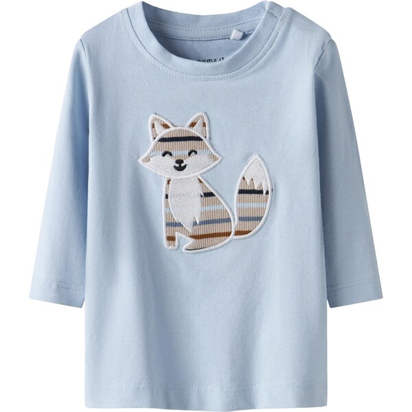 NAME IT Tričko NBMSING svetlomodrá / hnedá / sivobéžová / biela 66330515