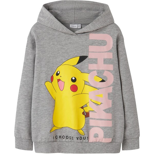 NAME IT Mikina NKFNISARA POKEMON žltá / sivá melírovaná / púdrová / 66330511