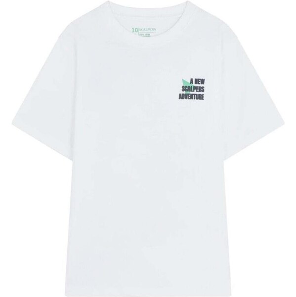 Scalpers Tričko Scradartee modrá / biela 66330519