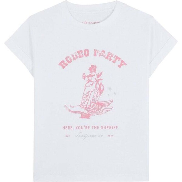 Scalpers Tričko ružová / biela 66330522