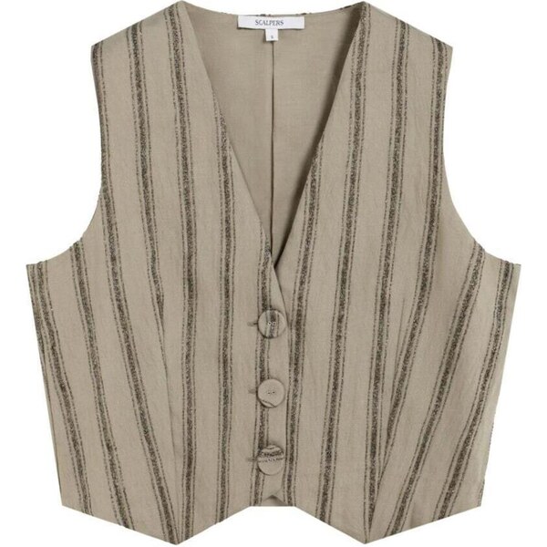 Scalpers Vesta k obleku tmavobéžová / prírodná biela 66330665