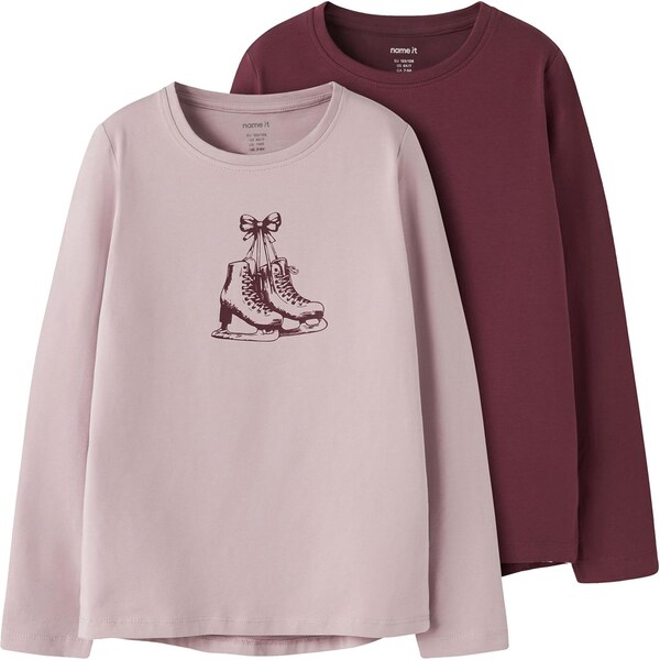 NAME IT Tričko NKFVIX černicová / svetlofialová 66330702
