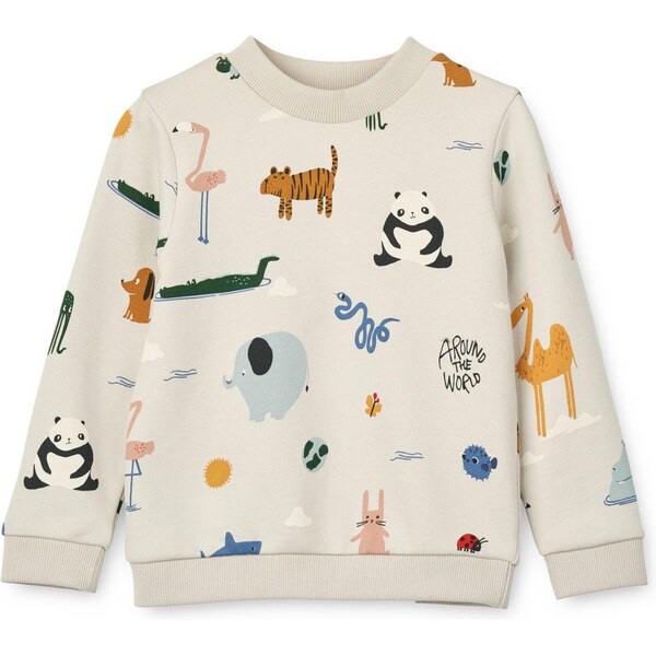 Liewood Mikina Thora piesková / modrá / tmavozelená / čierna 66330761