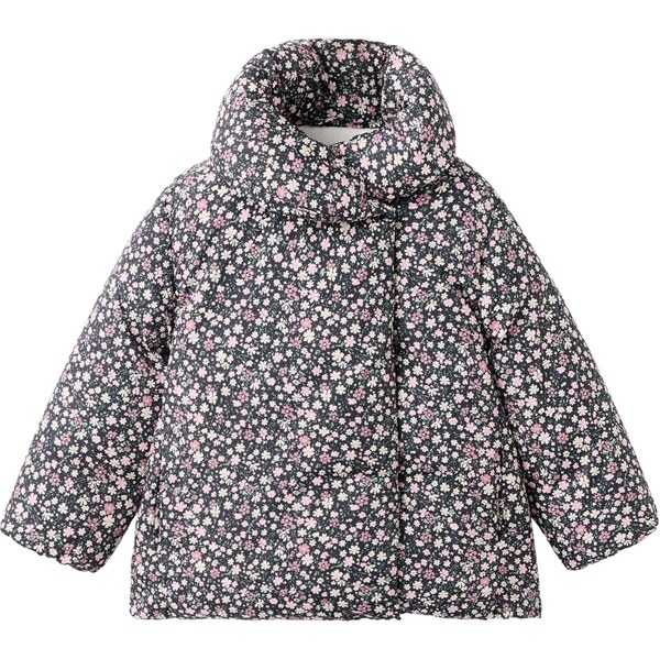 MANGO KIDS Zimná bunda PARKE kaki / ružová / čierna / biela 66330775