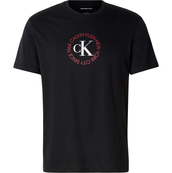 Calvin Klein Jeans Tričko červená / čierna / biela 66330920