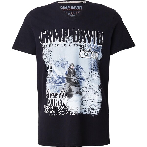 CAMP DAVID Tričko námornícka modrá / opálová / svetlosivá / biela 66330926