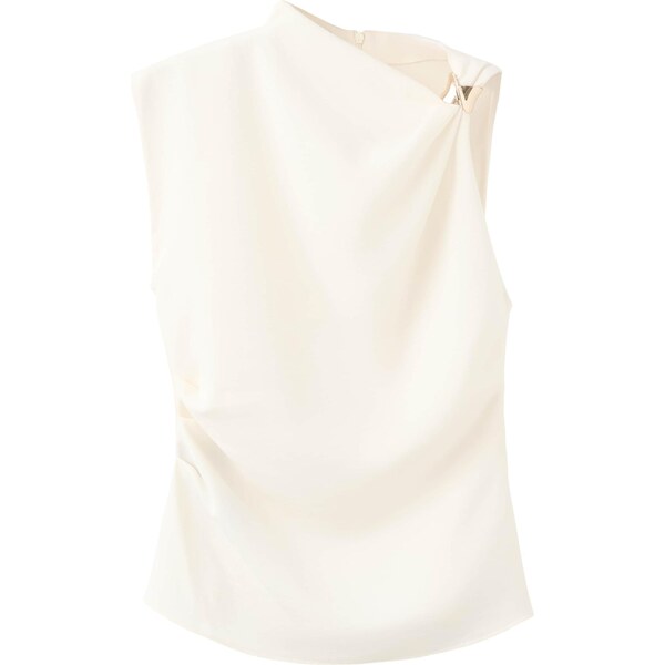 MANGO Blúzka JOIA krémová 66330992