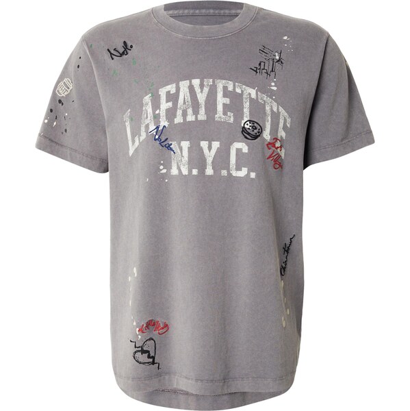 Abercrombie & Fitch Tričko sivá / čierna / biela 66331035