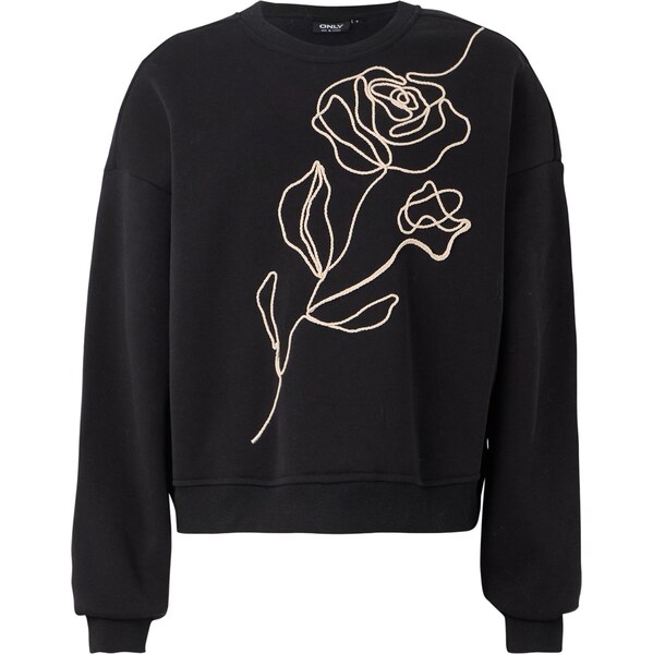 ONLY Mikina ONLELISANNA čierna / biela 66331021