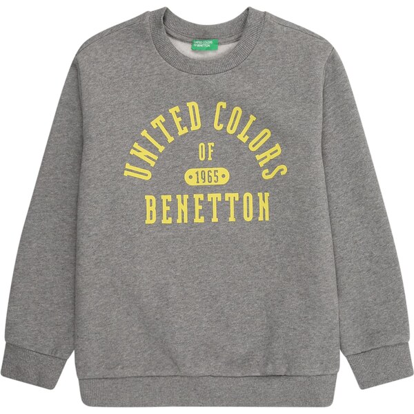 UNITED COLORS OF BENETTON Mikina žltá / sivá melírovaná 66331159