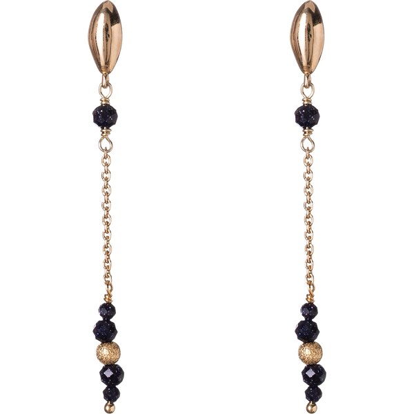 Alisia Pozlátené retiazkové náušnice so syntetickým pieskovcom AL5249 66578791