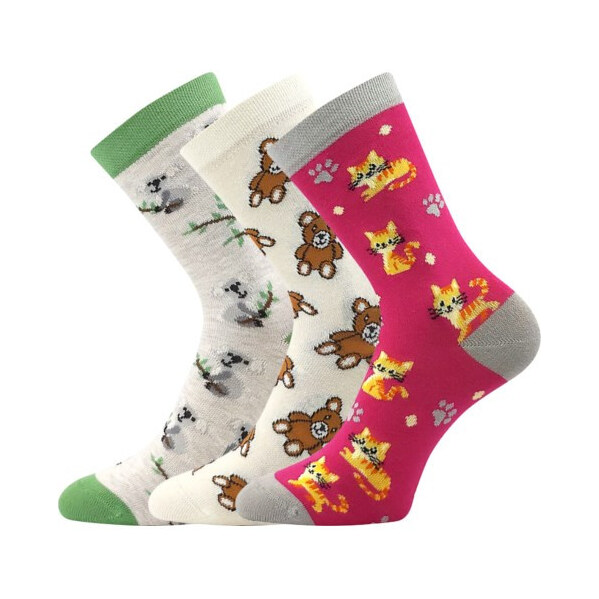3PACK detské ponožky Boma viacfarebné (057-21-43 XVII - mix D) 30/34 66337308