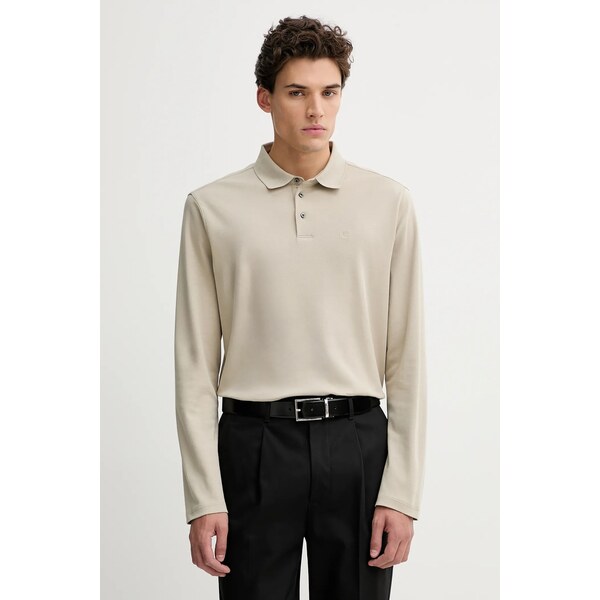 Bavlnené tričko s dlhým rukávom Calvin Klein 66336377