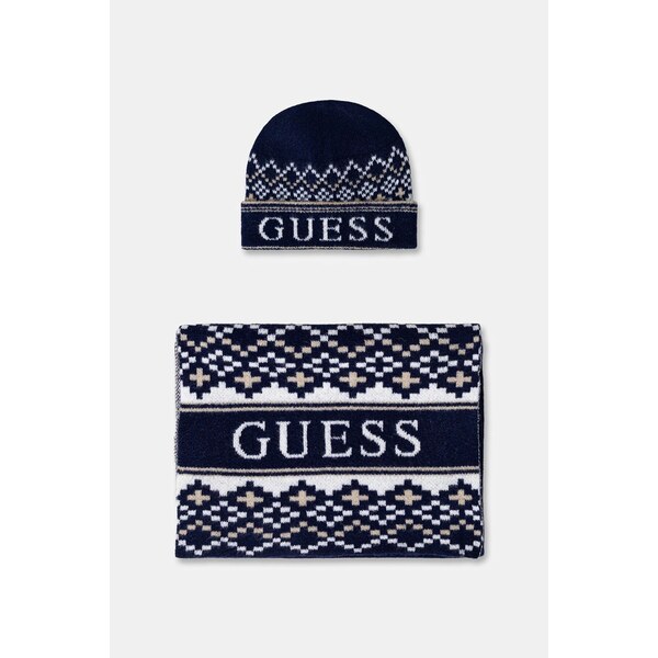 Čiapka a šál s prímesou vlny Guess 66336981
