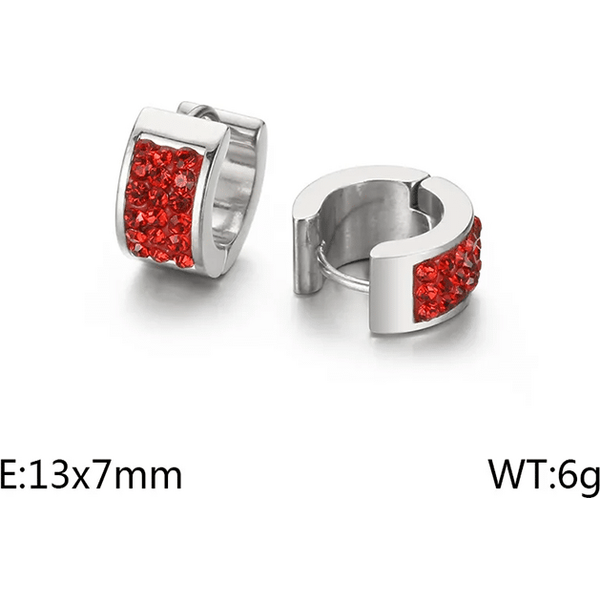 Oceľové náušnice Glare 641 66338045