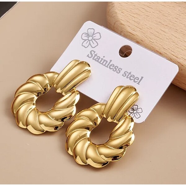 Oceľové náušnice Glare 640 66338046