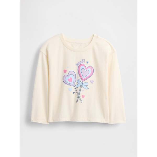 GAP Detské tričko s dlhým rukávom a potlačou 66435040