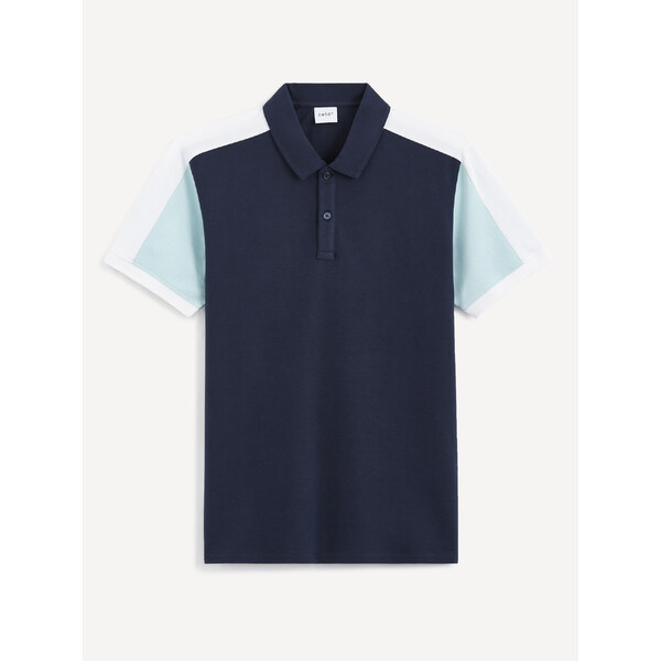 Tmavomodrá pánska polokošeľa Celio 50512137